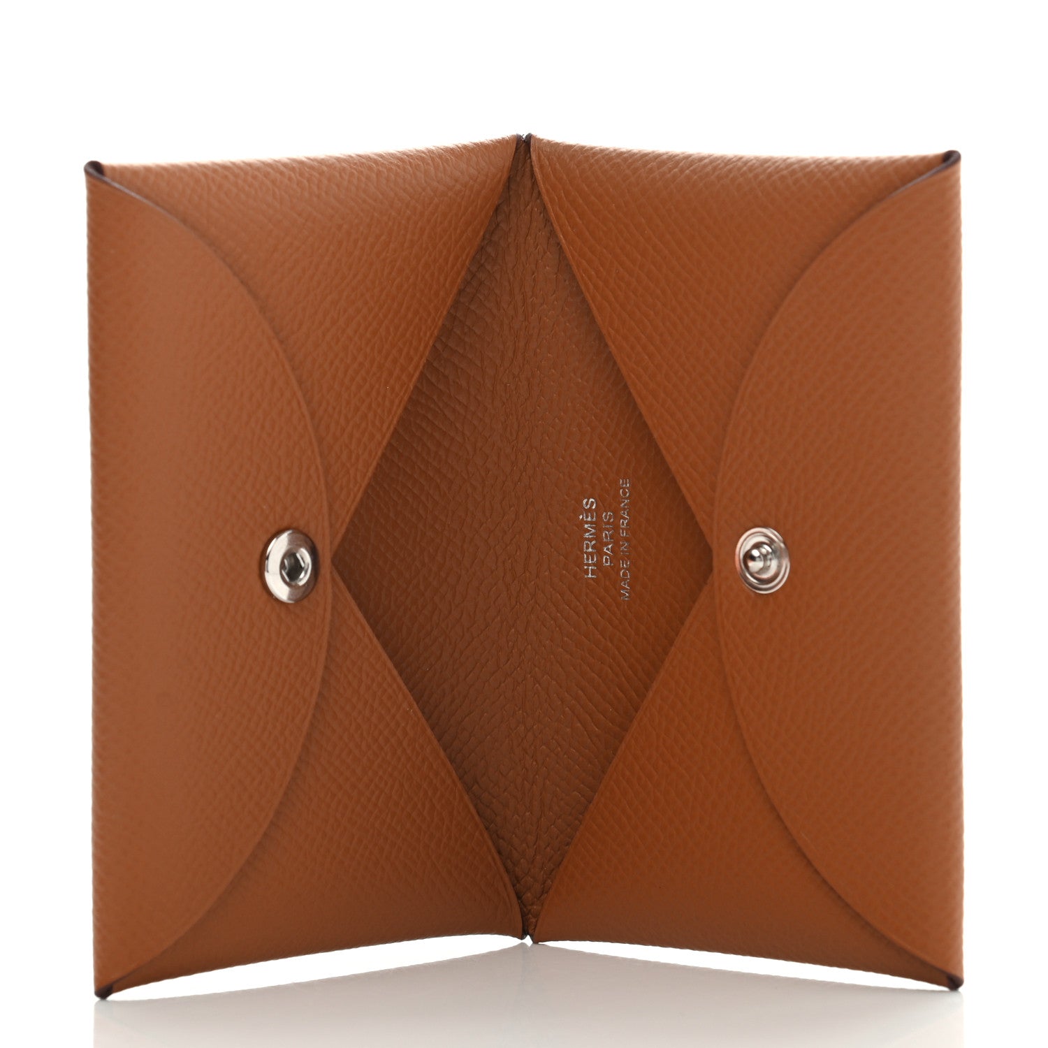 Hermes Epsom Calvi Card Case Gold 5 of 7