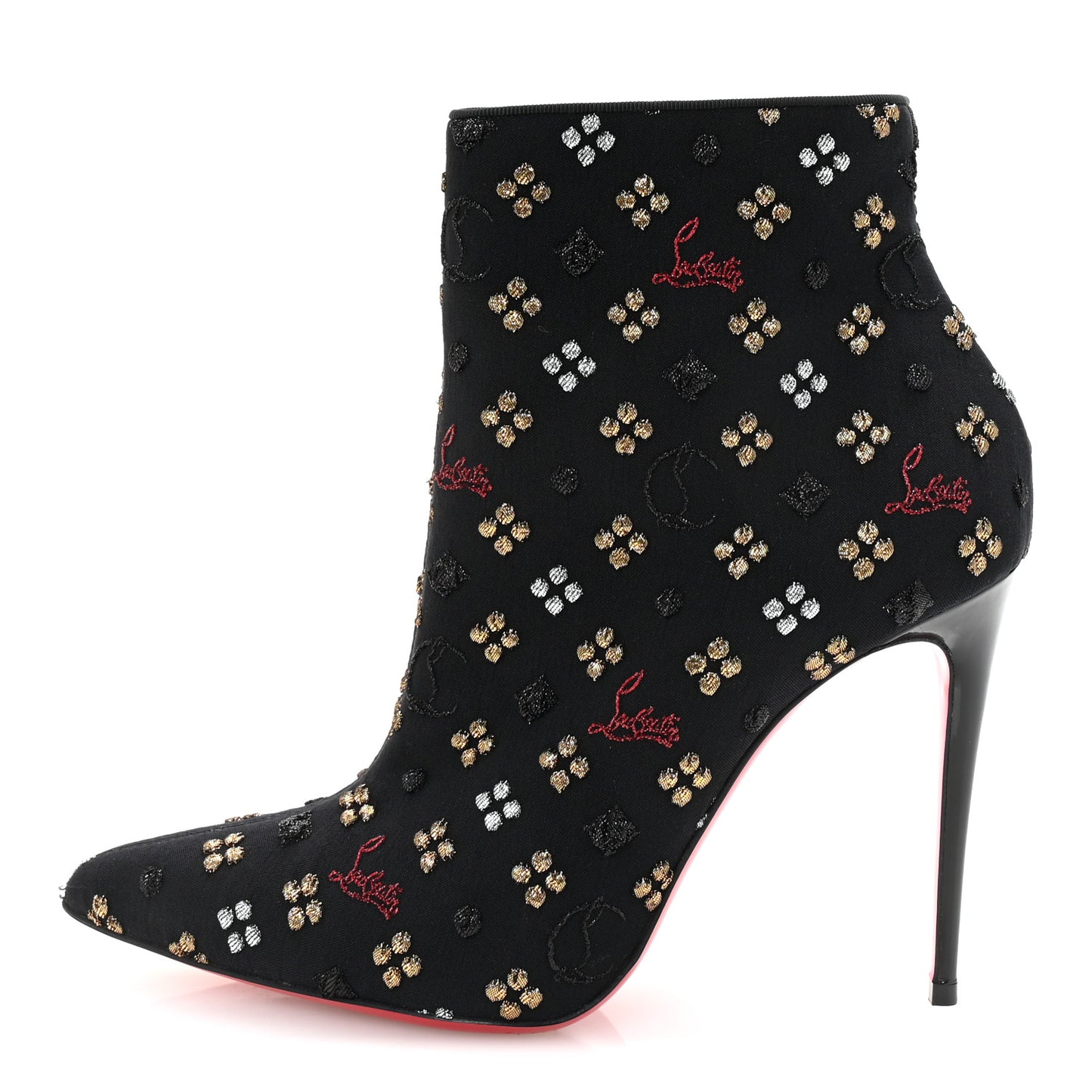Jacquard Loubi In The Sky So Kate Booty 100 Ankle Boots 38 Multi Black