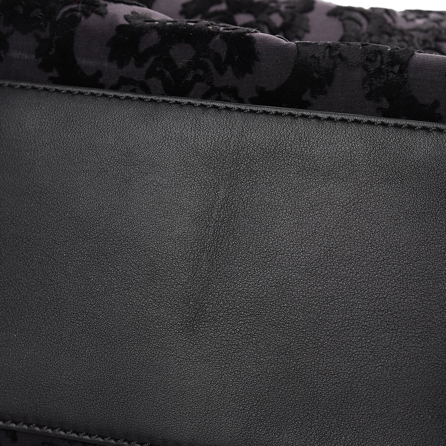 Calfskin Velvet Devore Medium Nightingale Black