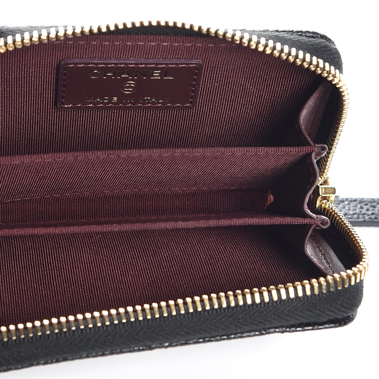 Chanel Caviar Quilted Zip Coin Purse Black 5 of 8