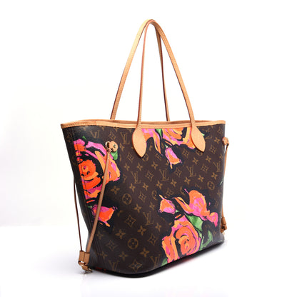 Louis Vuitton Monogram Roses Neverfull MM 3 of 11