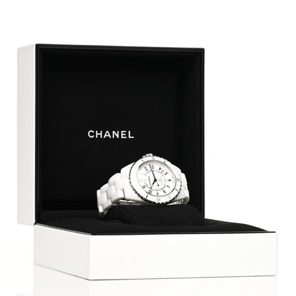 Chanel Stainless Steel Ceramic 38mm J12 Automatic Watch White 5 of 5
