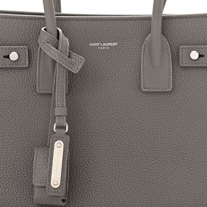 Saint Laurent Grained Calfskin Baby Supple Sac De Jour Fog 7 of 9