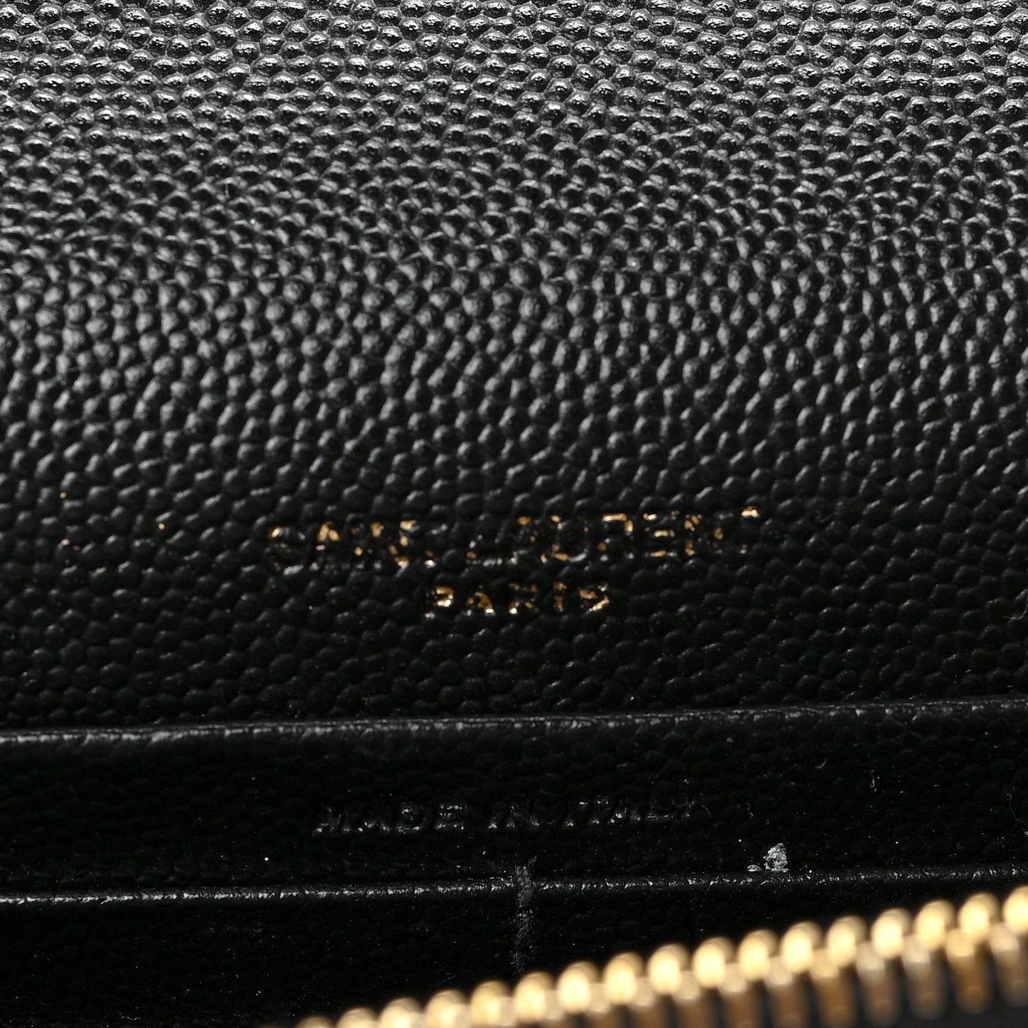 Grain De Poudre Classic Monogram Kate Tassel Chain Wallet Black