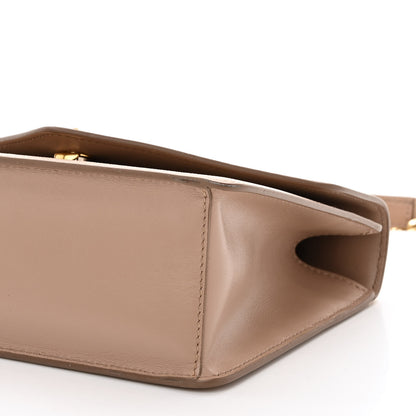 Prada Saffiano Soft Calfskin Metal Triangle Logo Envelope Chain Shoulder Bag Cammeo 9 of 9