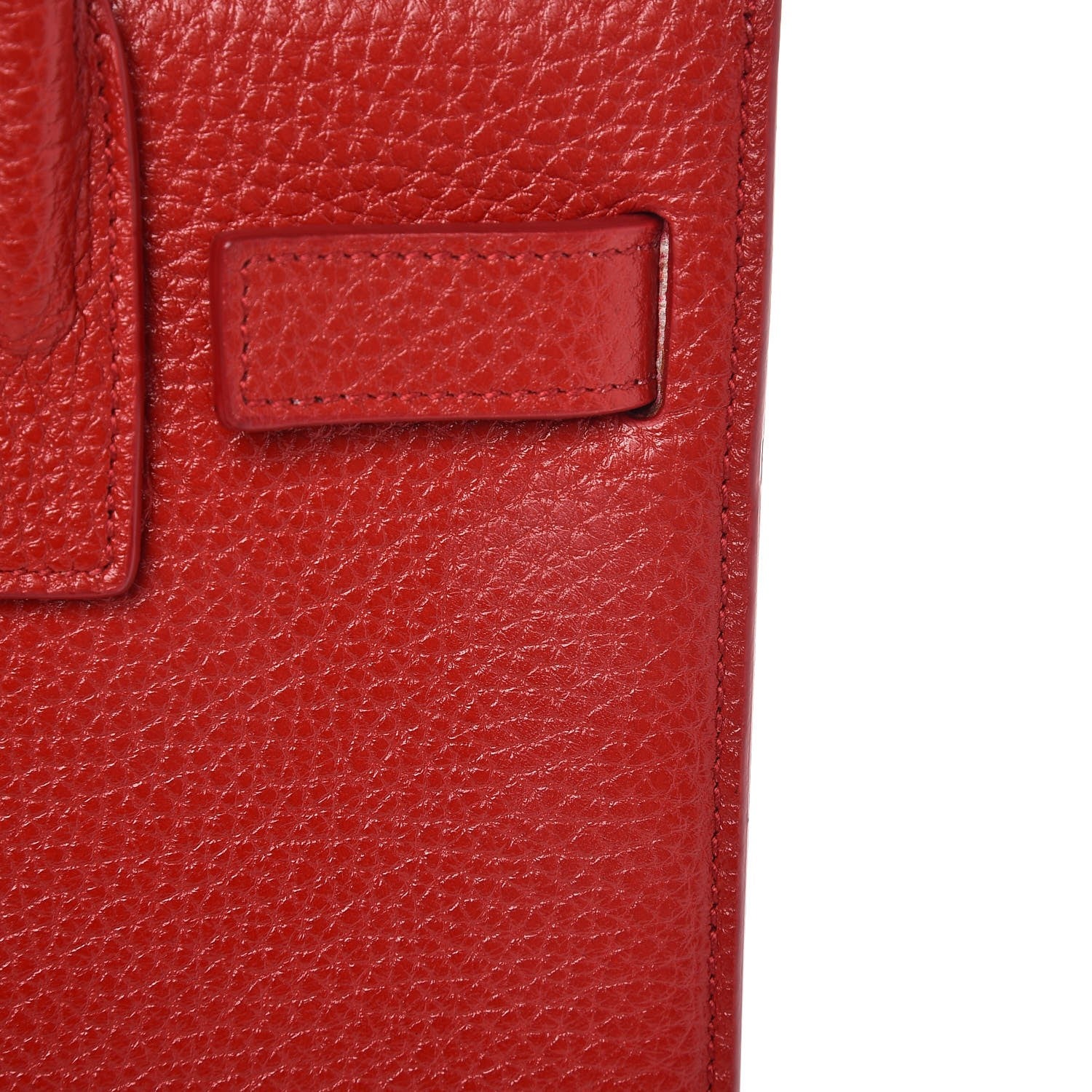 Saint Laurent Grained Calfskin Nano Sac De Jour New Red 8 of 8