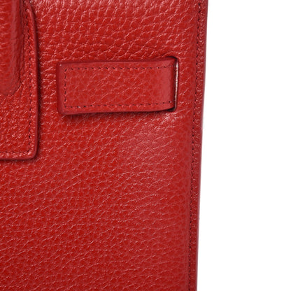 Saint Laurent Grained Calfskin Nano Sac De Jour New Red 8 of 8