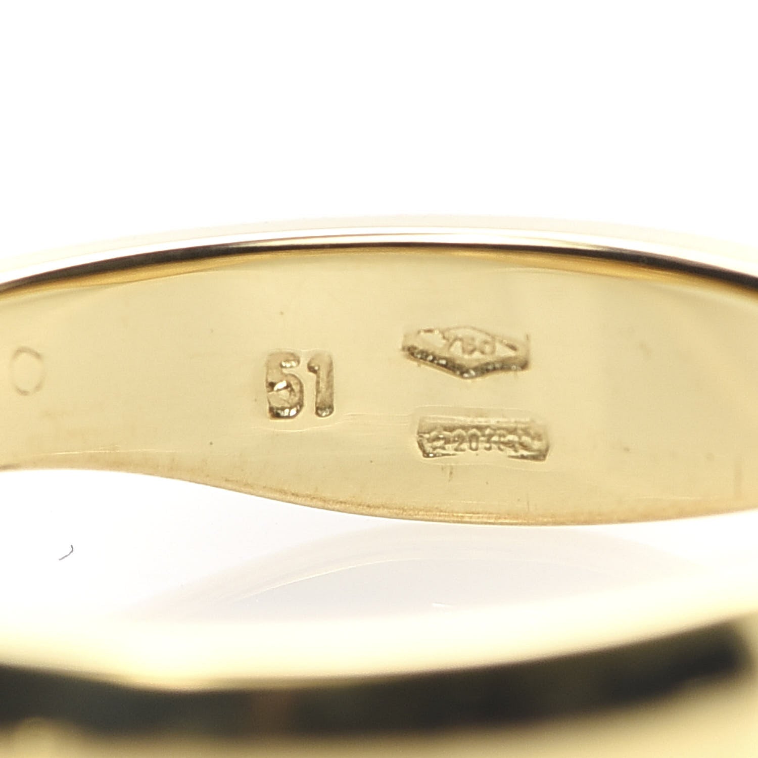 Cartier 18K Yellow White Gold Love Me Band Ring Set of 2 51 5.75 6 of 6