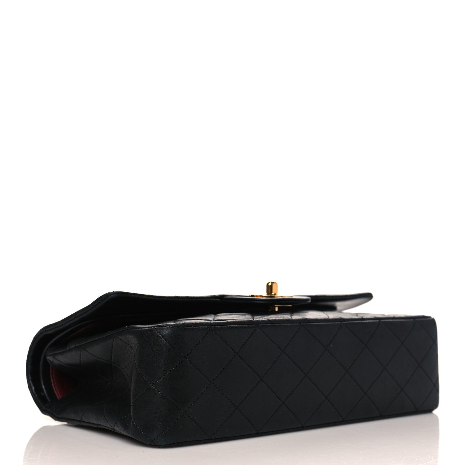 Chanel Lambskin Quilted Medium Double Flap Black 4 of 10