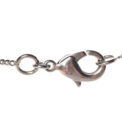 Chanel Baguette Crystal CC Necklace Silver 5 of 5