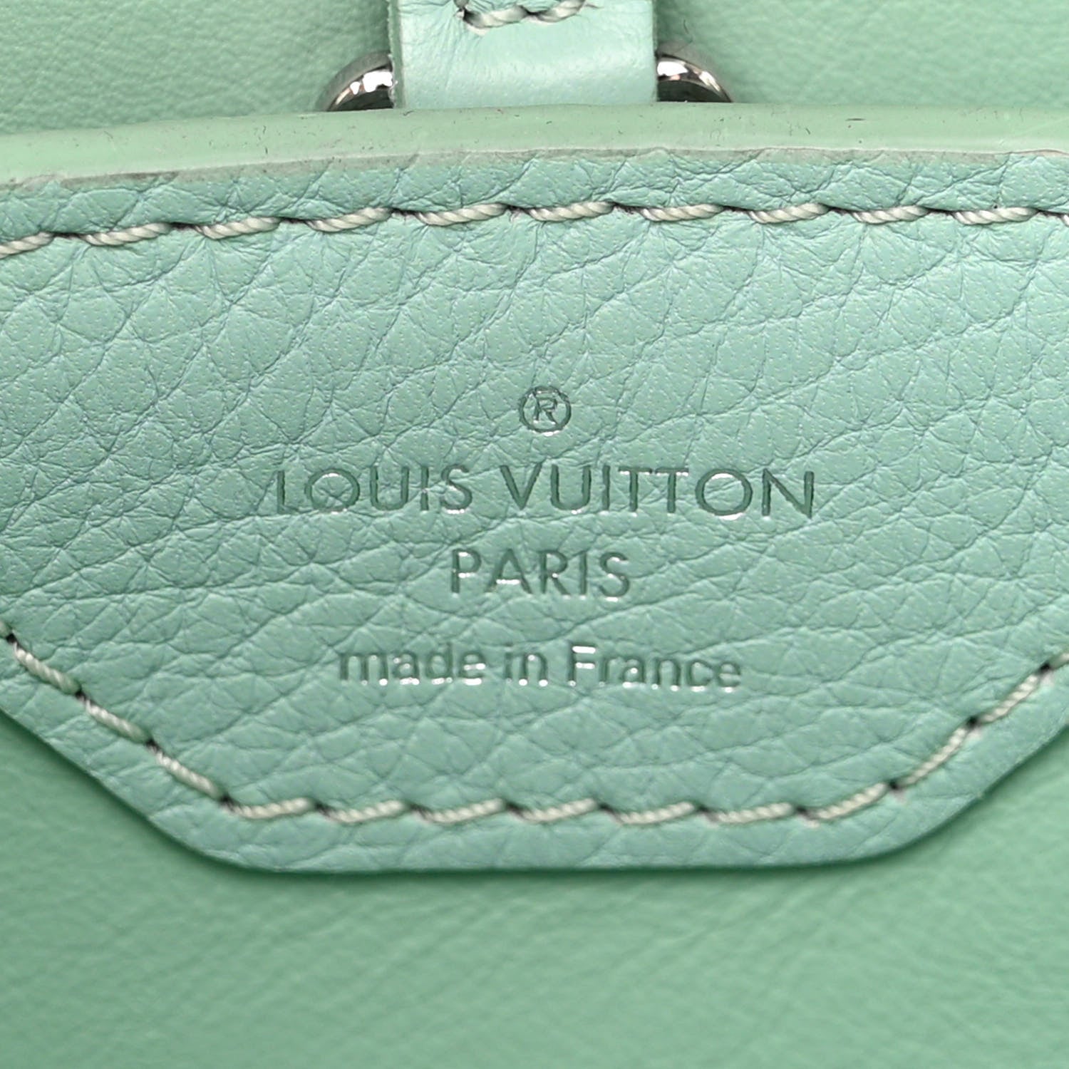 Louis Vuitton Tweed Taurillon Capucines BB Multicolor Light Blue 6 of 12