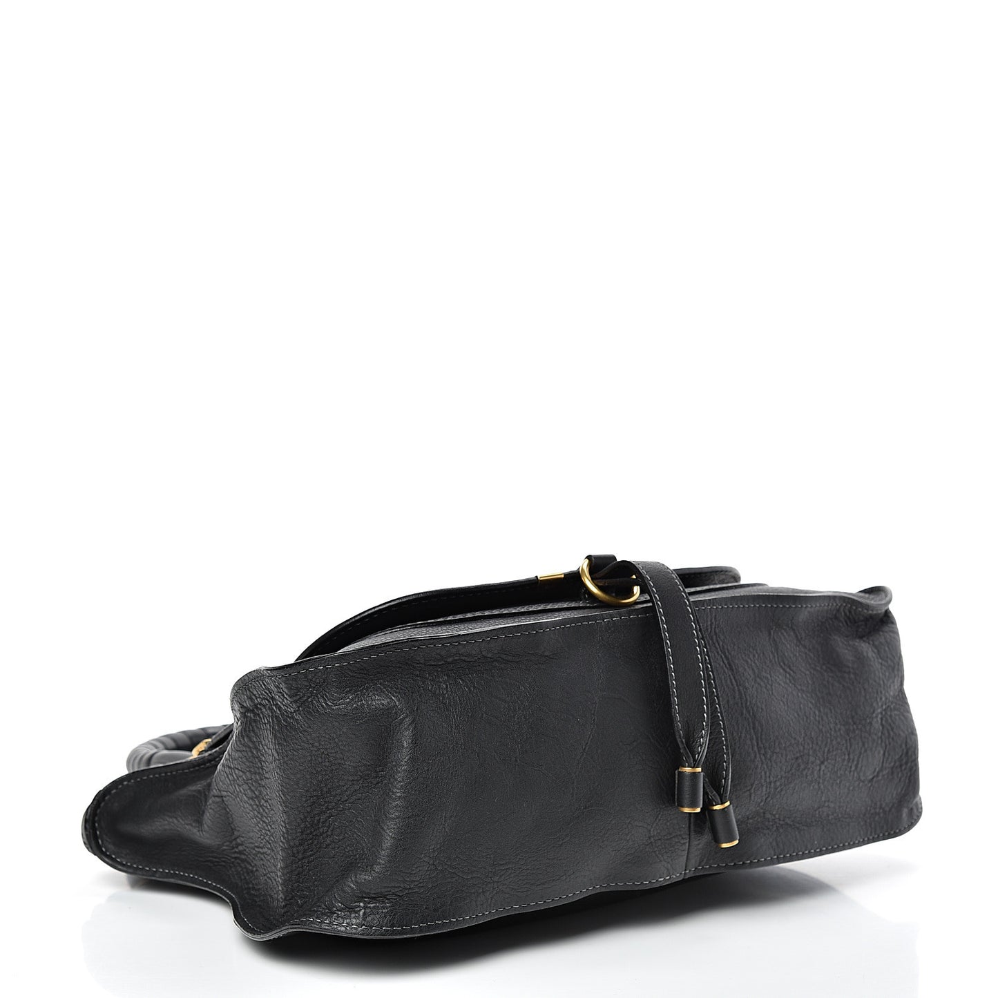 Calfskin Medium Marcie Satchel Black
