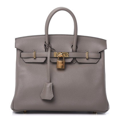 Hermes Taurillon Novillo Birkin 25 Gris Asphalte 1 of 34