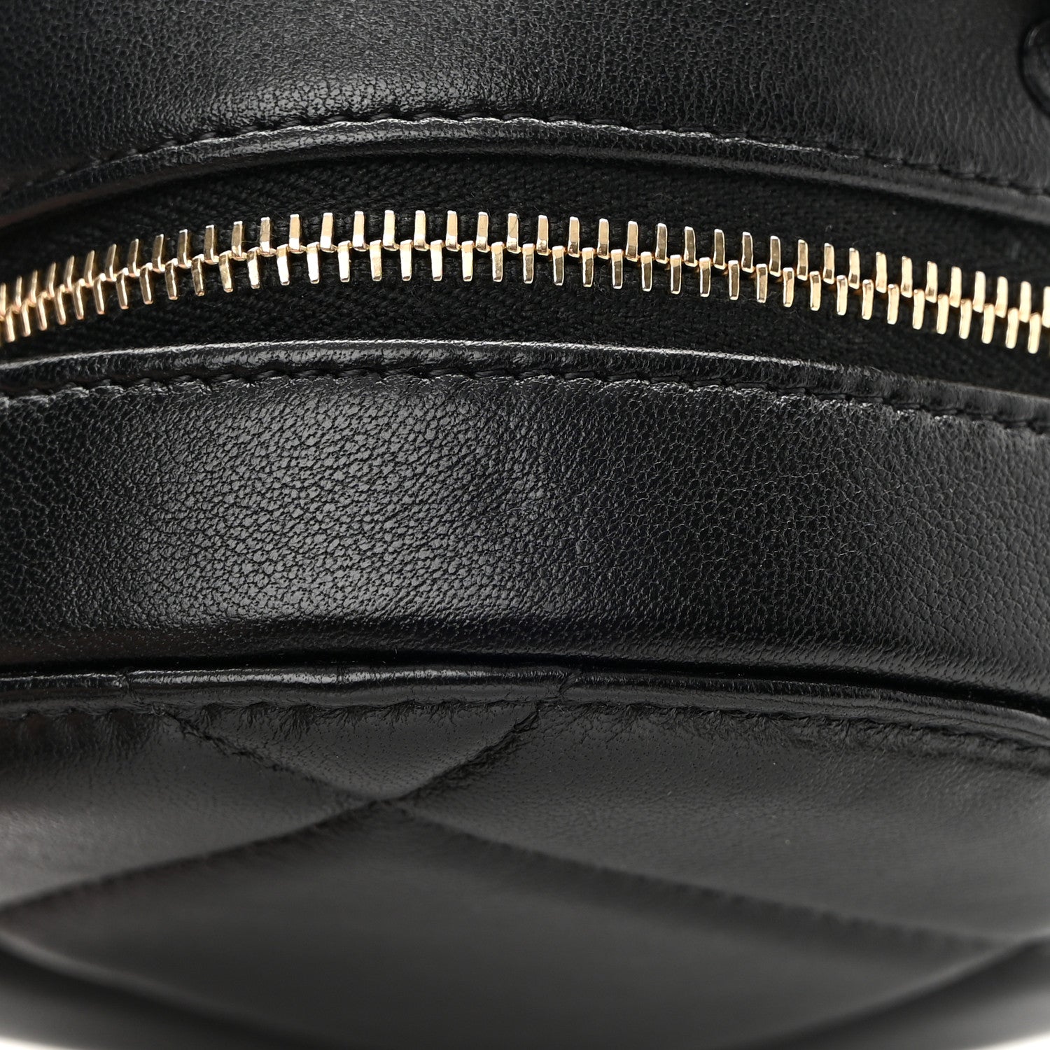 Chanel Lambskin Quilted Chanel 19 Round Clutch With Chain Black 11 of 13