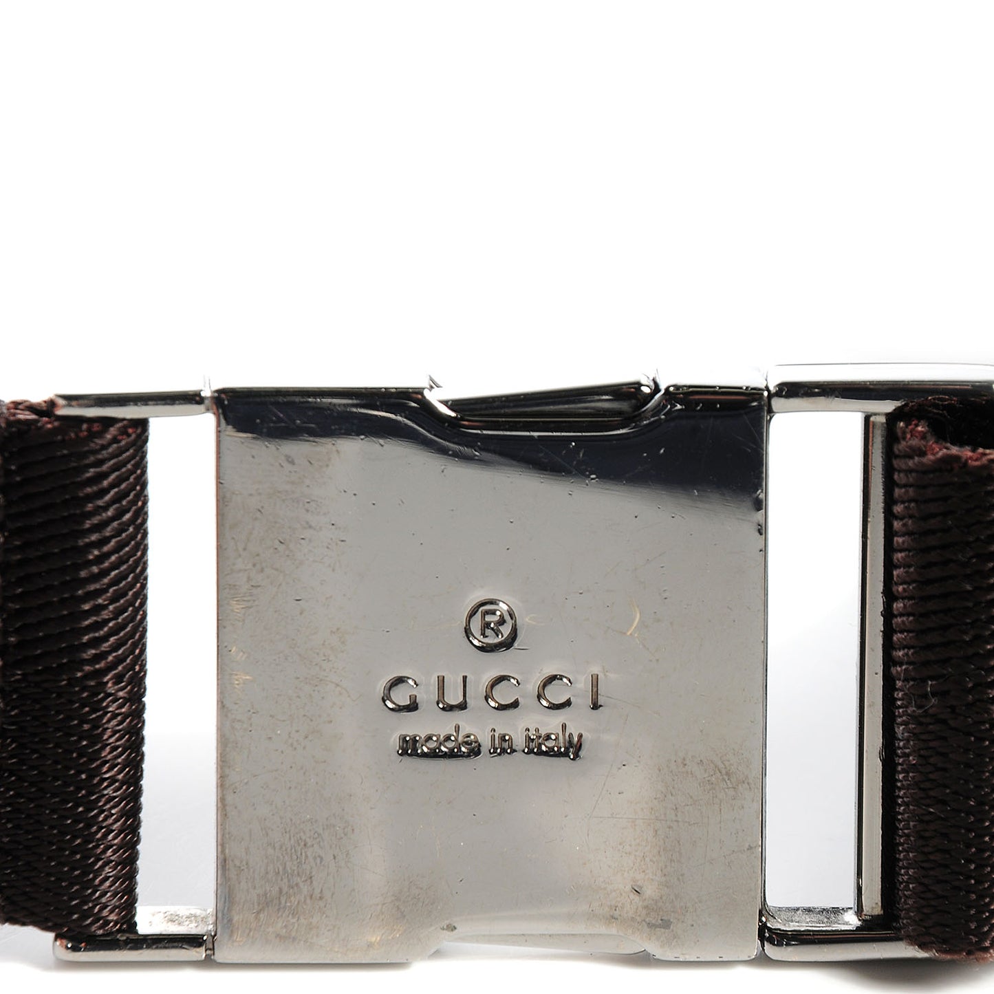 GG Monogram Double Pocket Belt Bag Dark Brown