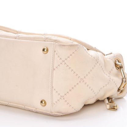 Chanel Calfskin Quilted Retro Chain Flap Beige 14 of 20