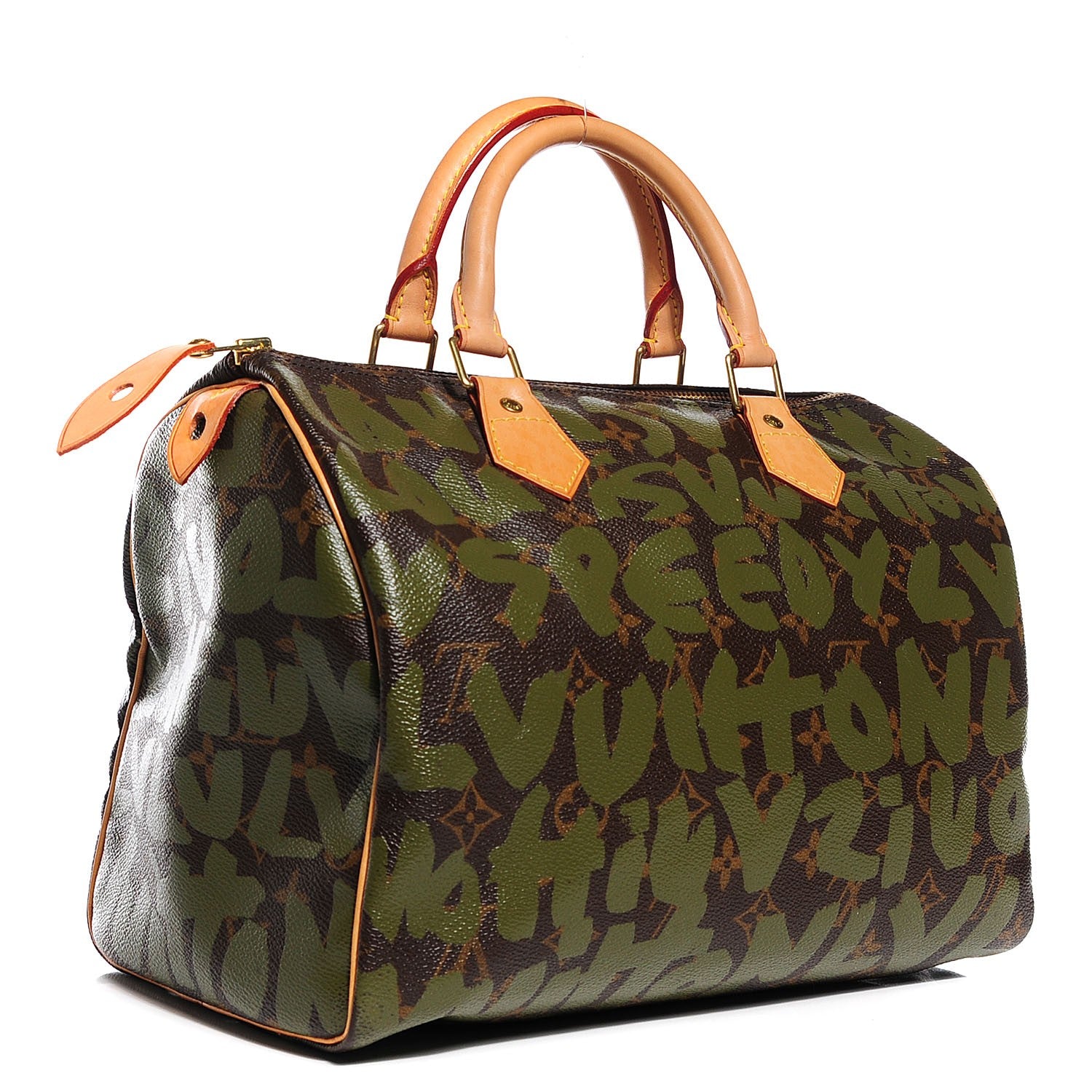 Louis Vuitton Monogram Graffiti Speedy 30 Kaki 3 of 7