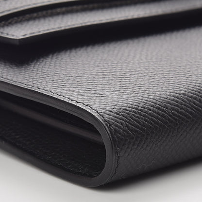 Hermes Epsom Kelly Longue Wallet Black 5 of 10