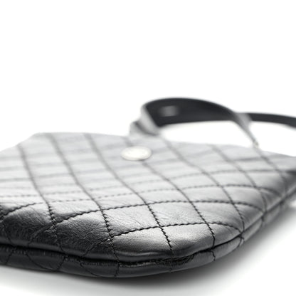 Chanel Aged Calfskin Quilted Crossbody Bag Black 9 of 9