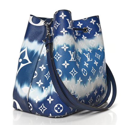 Louis Vuitton Monogram Escale Neonoe MM Blue 3 of 15