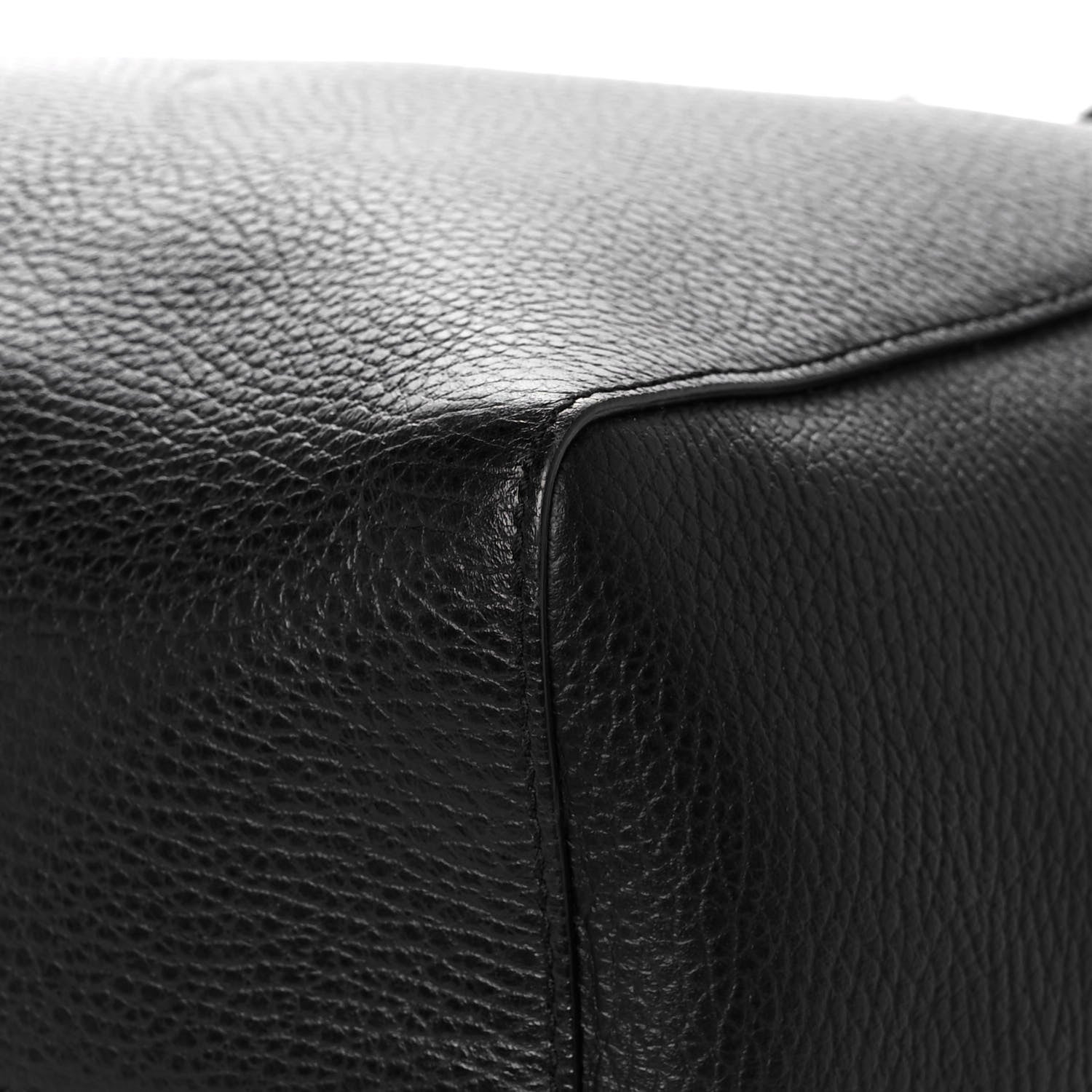 Gucci Pebbled Calfskin Medium Swing Tote Black 9 of 16