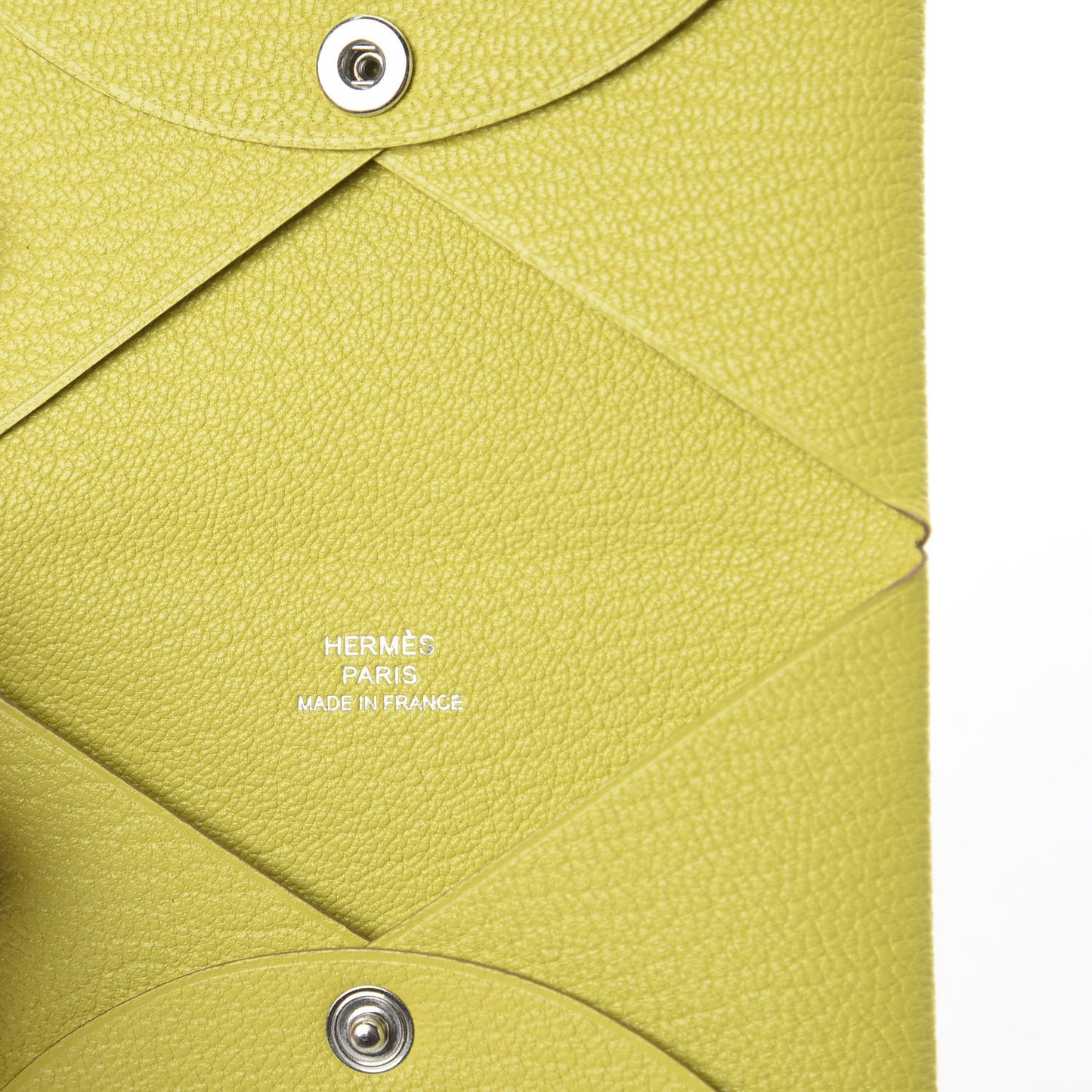 Chevre Mysore Calvi Card Case Lime