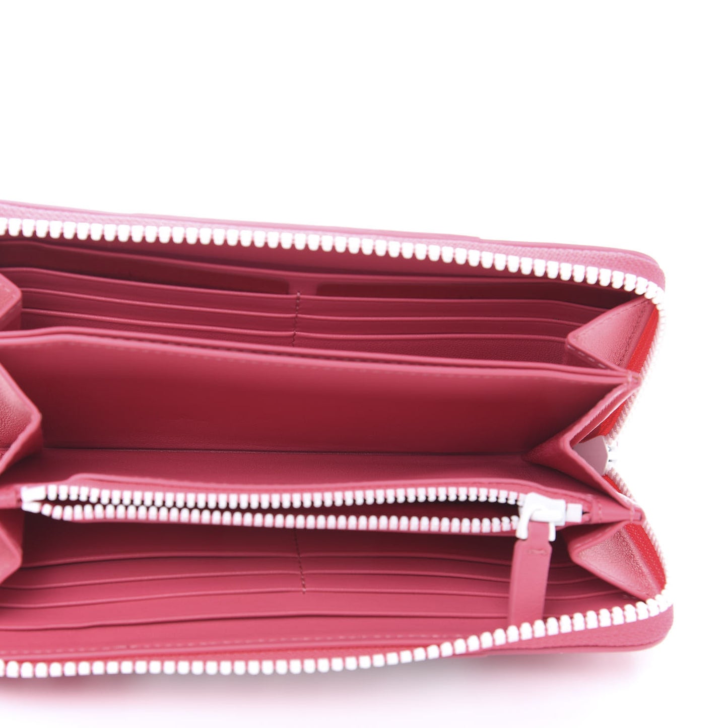 Vitello Colorblock Free Rockstud Zip Around Wallet Shadow Pink White