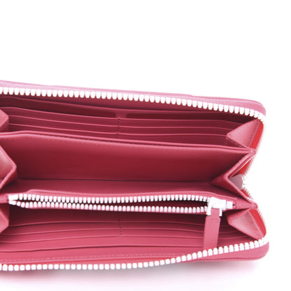 Valentino Garavani Vitello Colorblock Free Rockstud Zip Around Wallet Shadow Pink White 6 of 13
