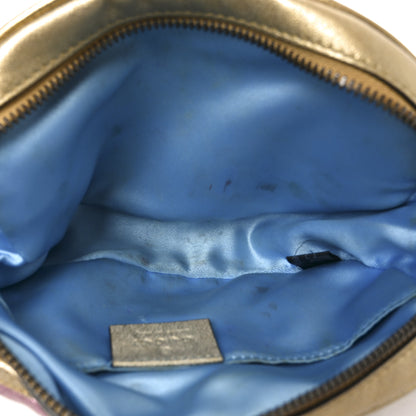 Gucci Metallic Nappa Matelasse Heart GG Marmont Belt Bag 85 34 Oro Vecchio Rosa 5 of 12