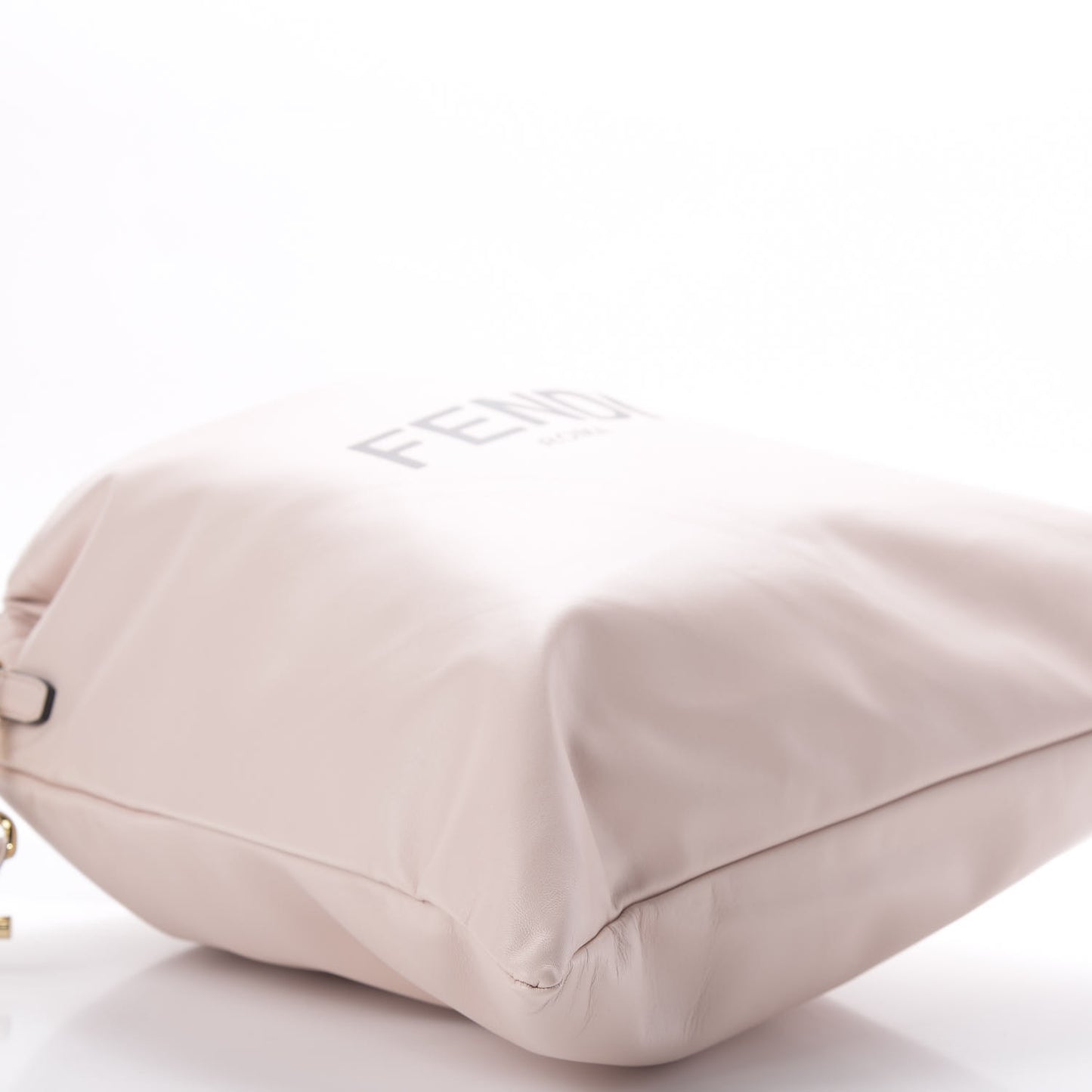 Soft Nappa Logo Medium Drawstring Pouch Bag Rosa Quarzo Black