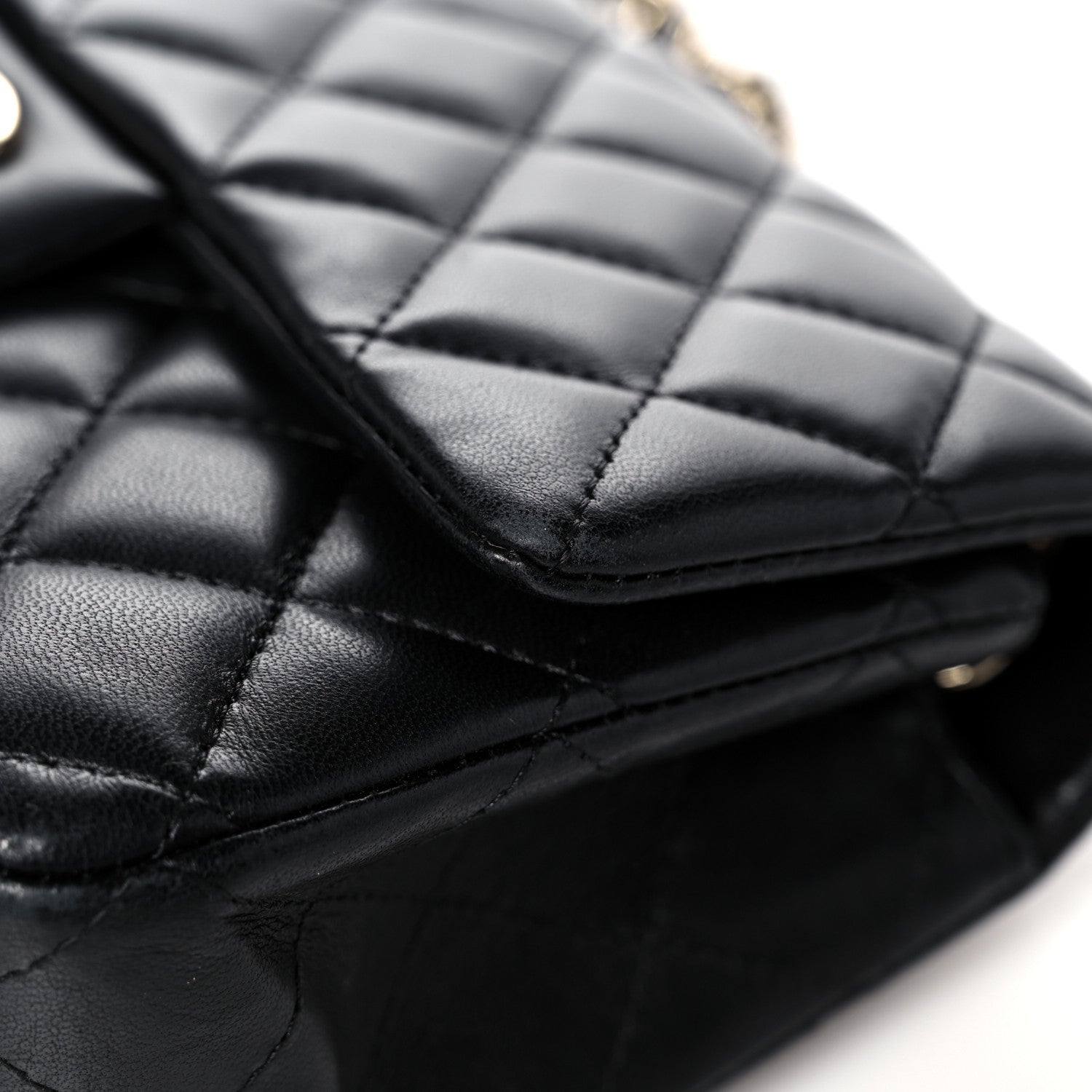 Chanel Lambskin Quilted Mini Rectangular Flap Black 8 of 19