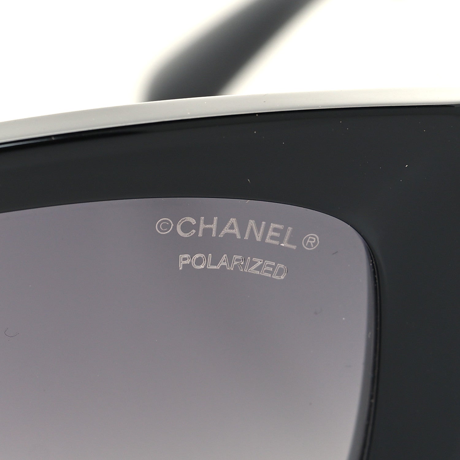 Chanel Acetate Rectangle Sunglasses 5507-A Black 7 of 8