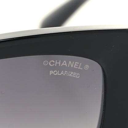 Chanel Acetate Rectangle Sunglasses 5507-A Black 7 of 8