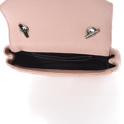 Saint Laurent Sheepskin Matelasse Monogram Classic Baby Chain Pale Pink Bag 5 of 13