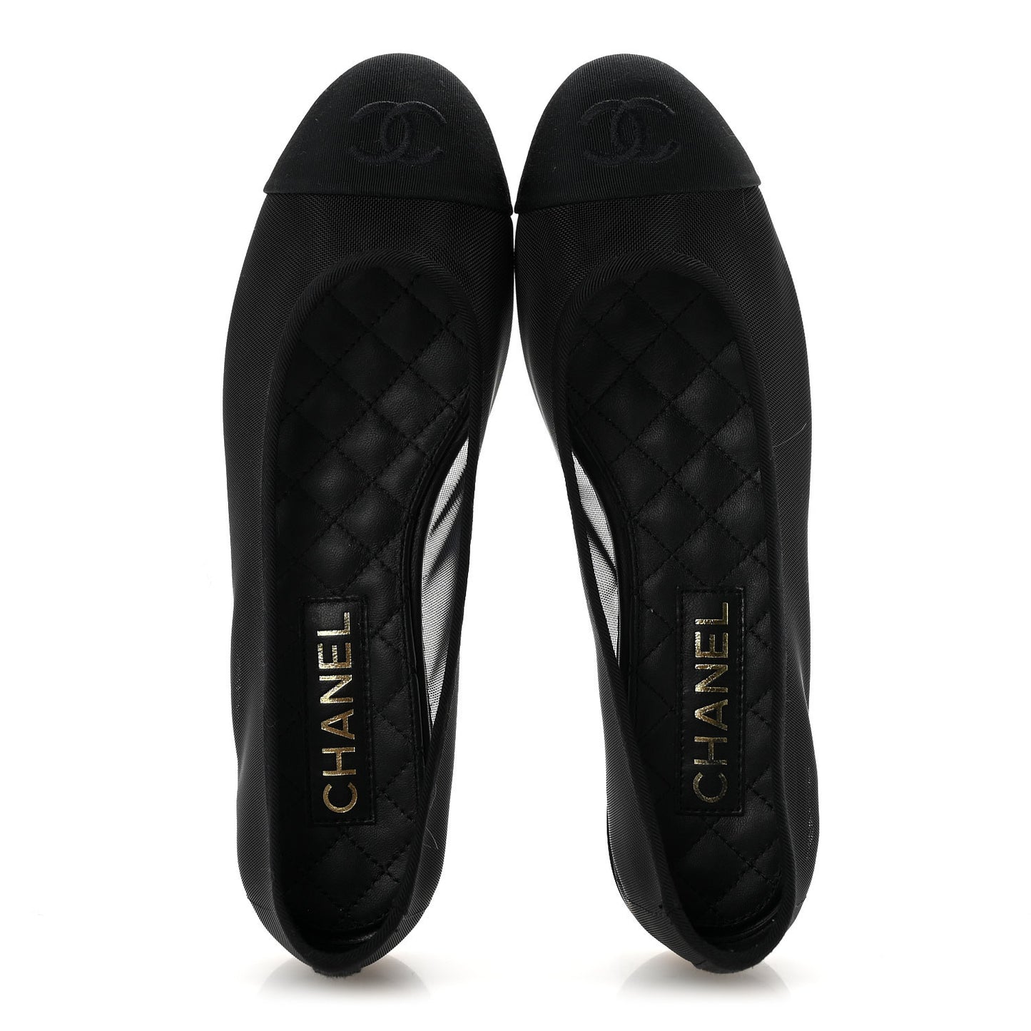 Mesh CC Ballerina Flats 38.5 Black