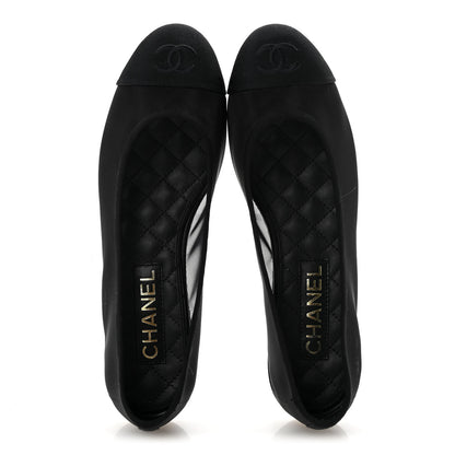 Chanel Mesh CC Ballerina Flats 38.5 Black 2 of 10