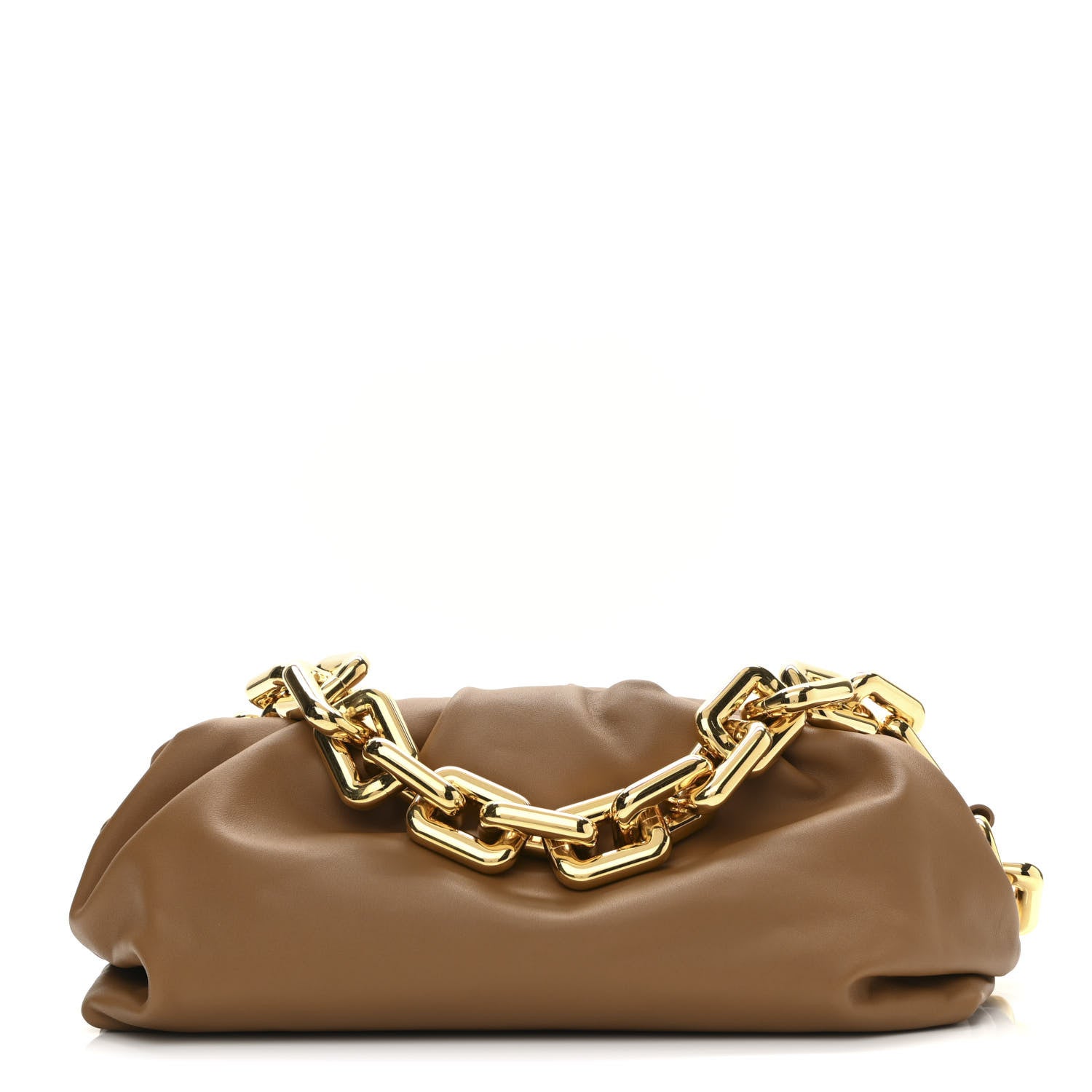 Bottega Veneta Calfskin The Pouch Chain Moutarde 1 of 10