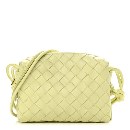 Bottega Veneta Nappa Intrecciato Mini Loop Camera Bag Lemon Washed 1 of 9