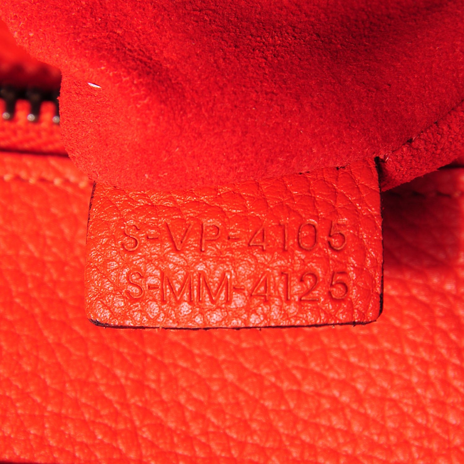 Celine Drummed Calfskin Micro Luggage Vermillion 8 of 8