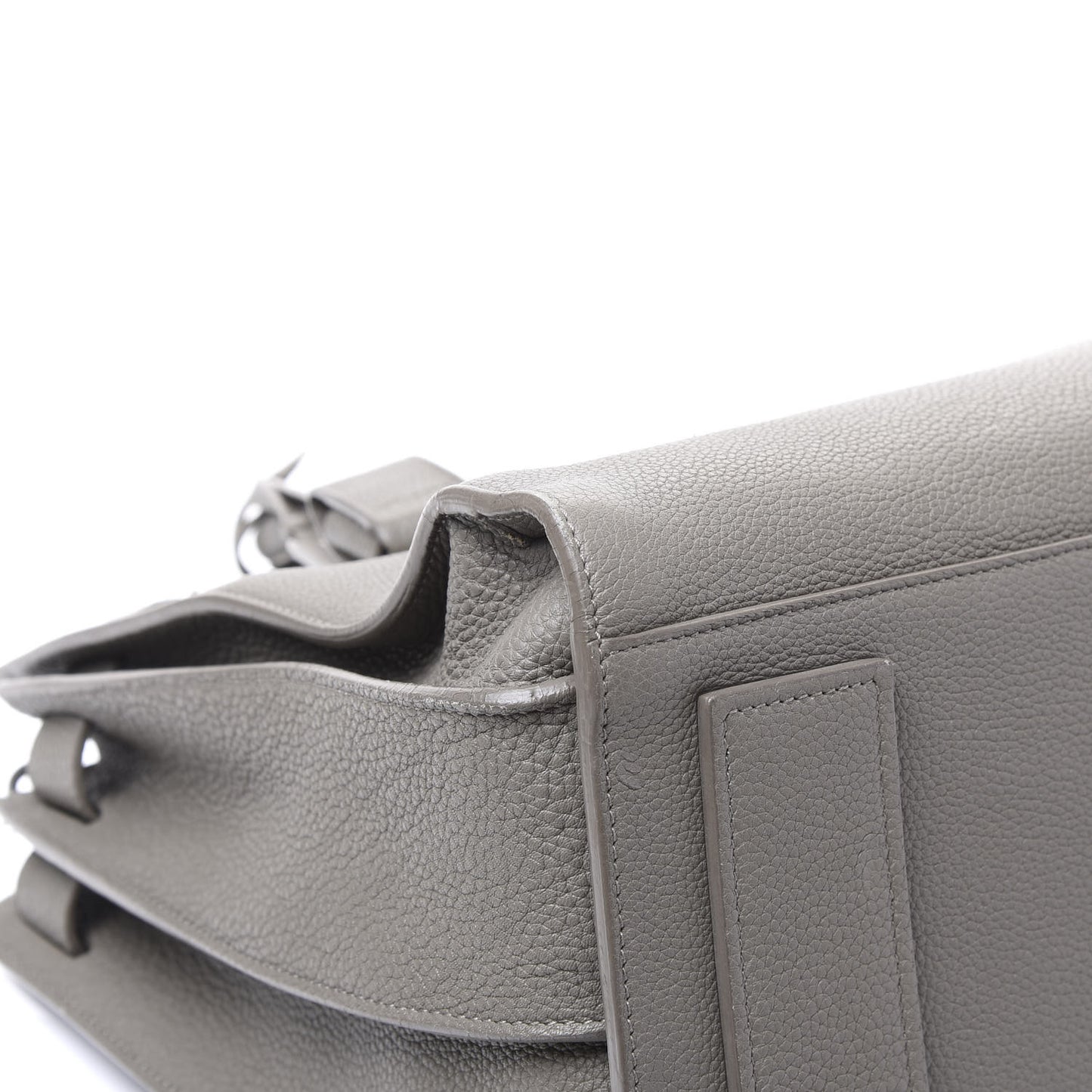 Grained Calfskin Medium Supple Sac De Jour Mouse Grey