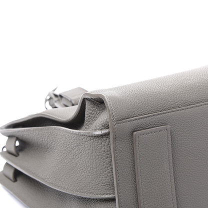 Saint Laurent Grained Calfskin Medium Supple Sac De Jour Mouse Grey 6 of 11