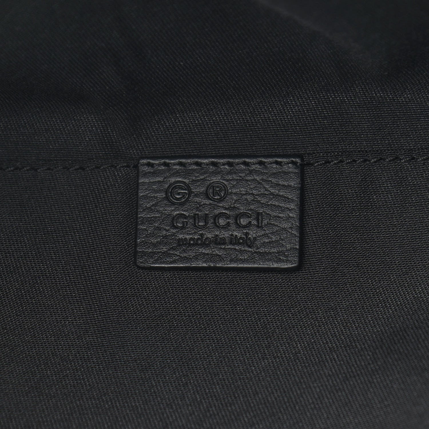 Gucci Nylon Monogram Fanny Pack Belt Bag Black 6 of 10