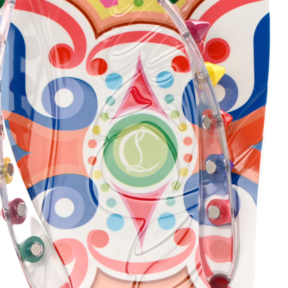Christian Louboutin Rubber Spike Bengale Loubi Donna Flip Flop 40 White Multicolor 7 of 13