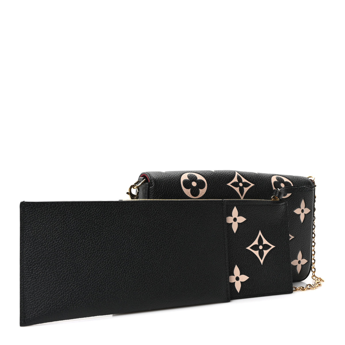 Empreinte Monogram Giant Felicie Pochette Black Beige
