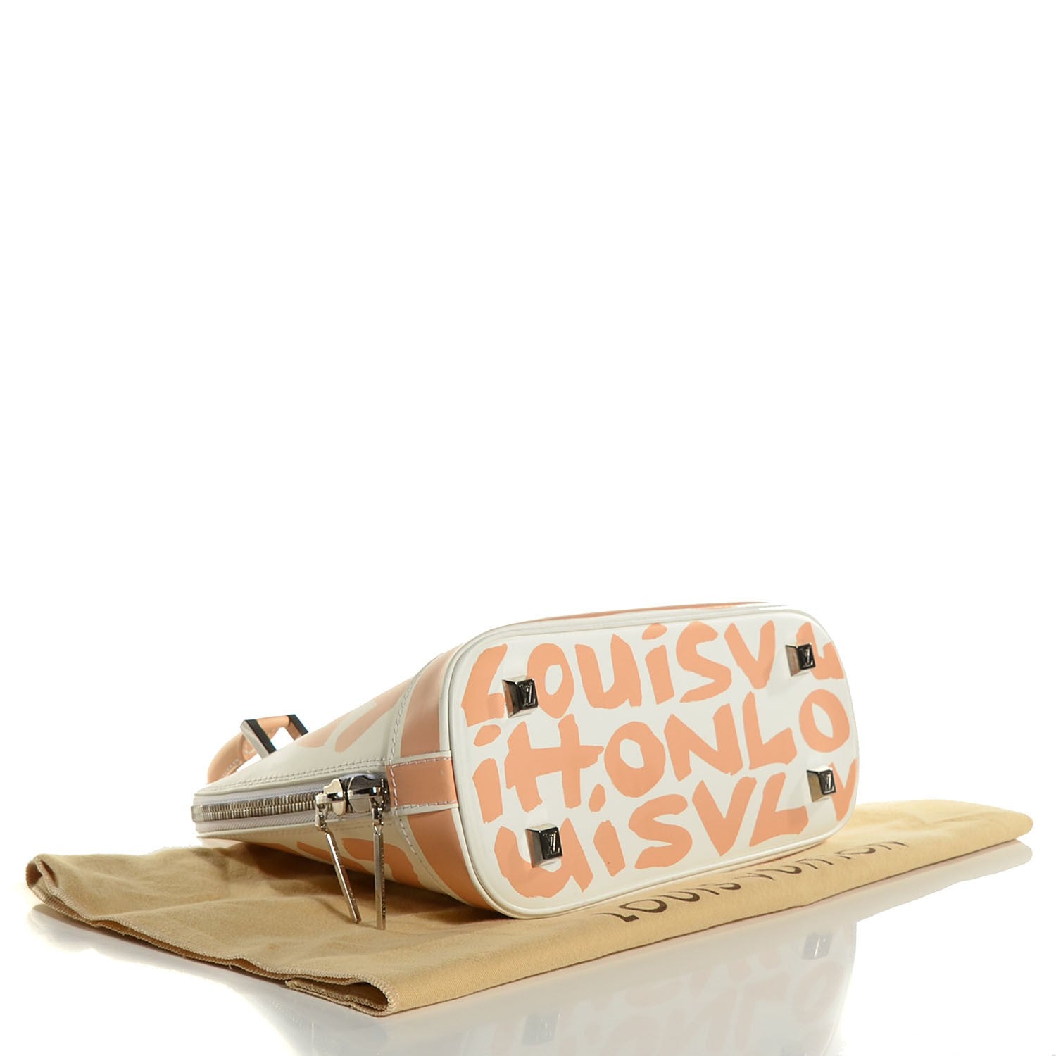 Louis Vuitton Graffiti Alma MM Peach 4 of 7