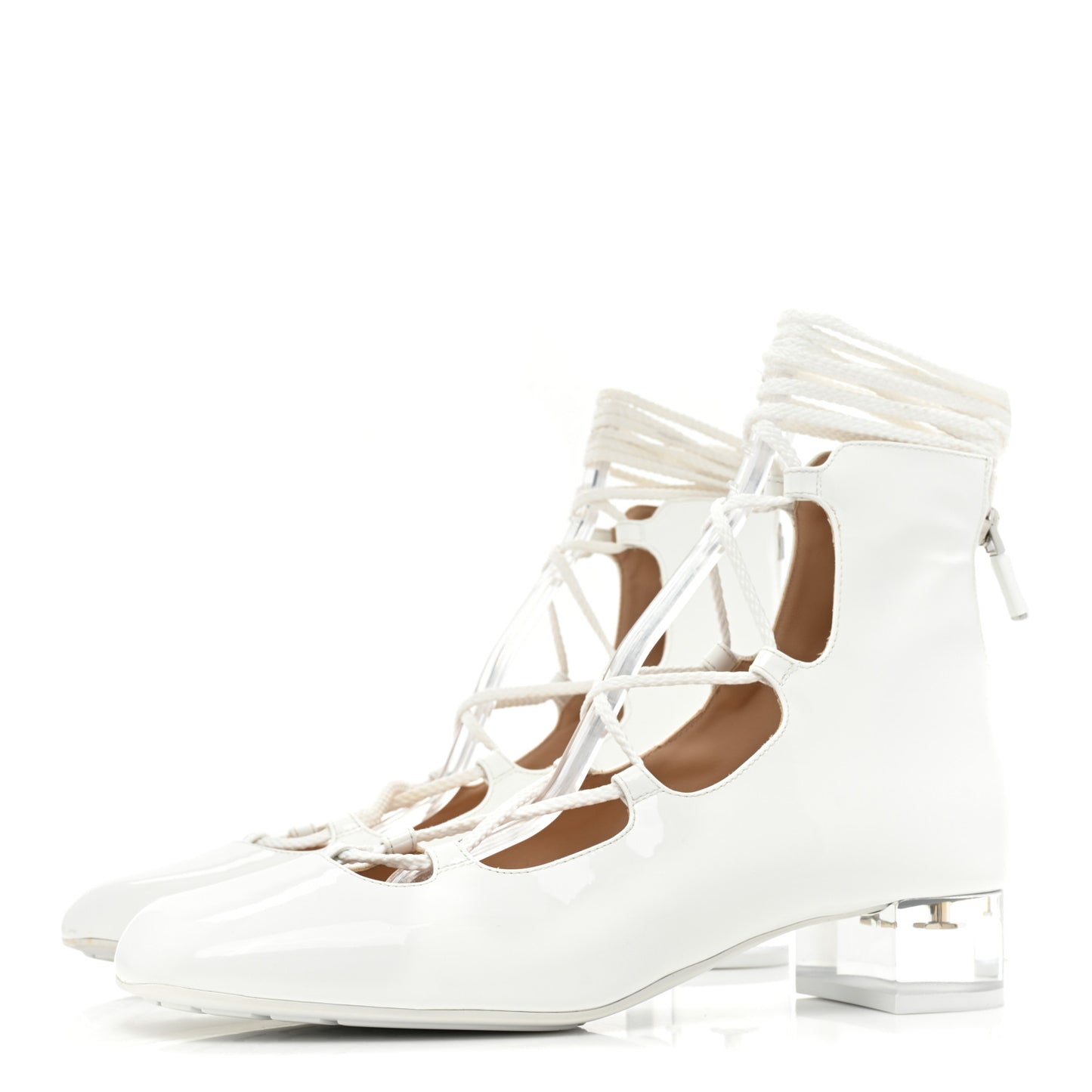 Patent Diorarty 30mm Pumps 39 White