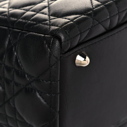 Christian Dior Lambskin Cannage Large Lady Dior Black 11 of 13