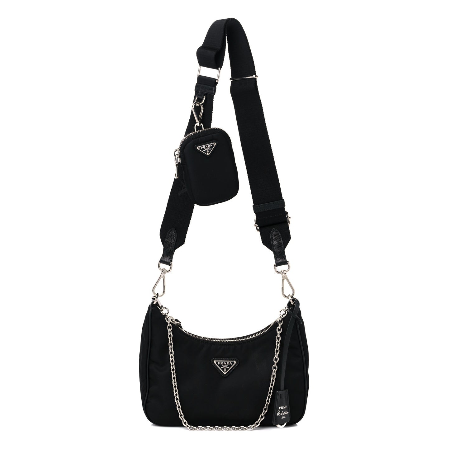 Nylon Re-Edition 2005 Shoulder Bag Black
