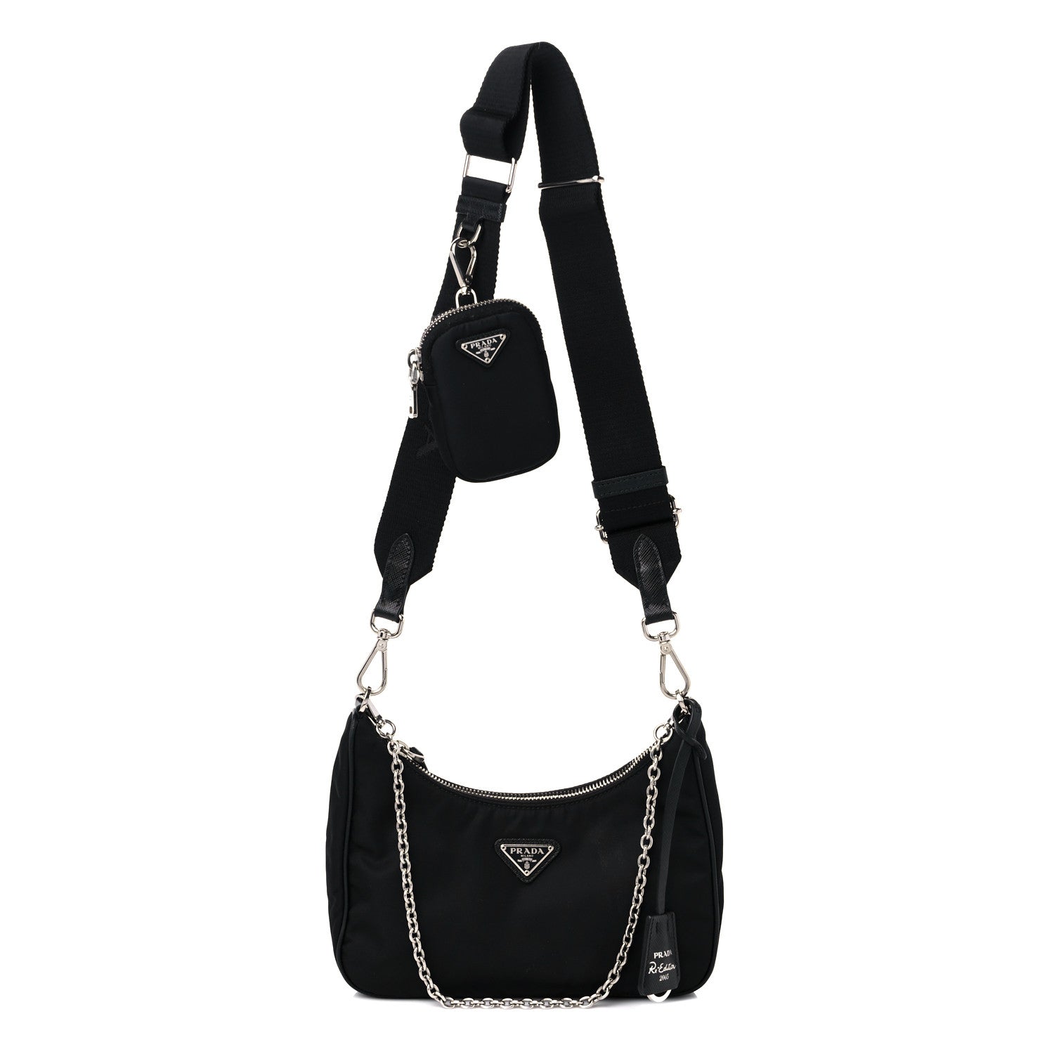 Prada Nylon Re-Edition 2005 Shoulder Bag Black 1 of 8