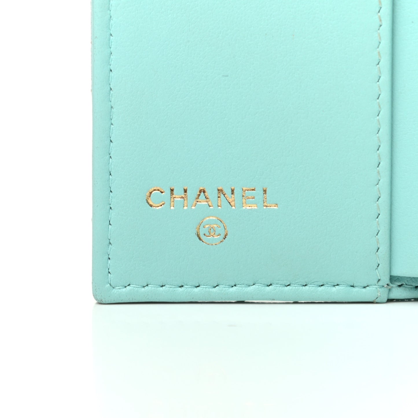 Caviar Quilted Small Boy Flap Wallet Light Blue
